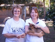 Rhonda Martin with Denise from YAPS Rhonda Martin (Quicksilver Group Marketing Co-ordinator) with Denise from YAPS